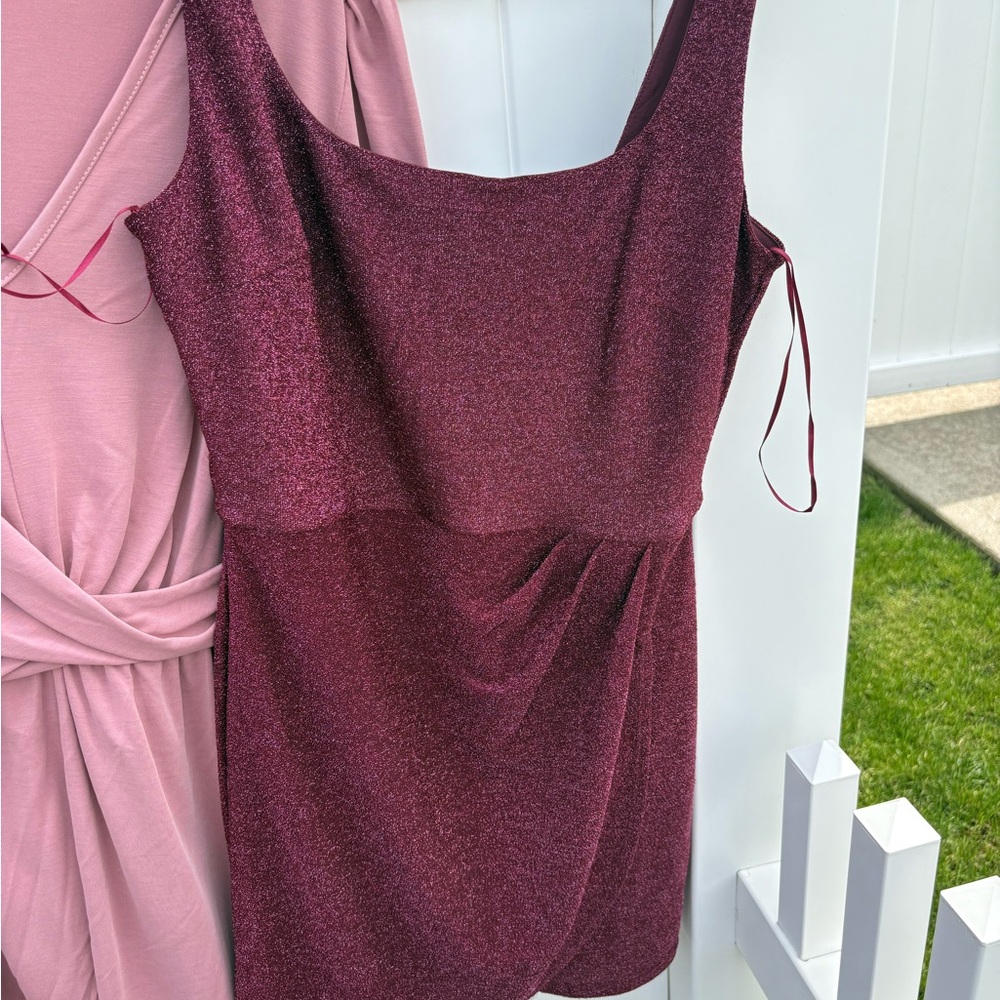 Francesca's Collections Red Bodycon Mini Dress